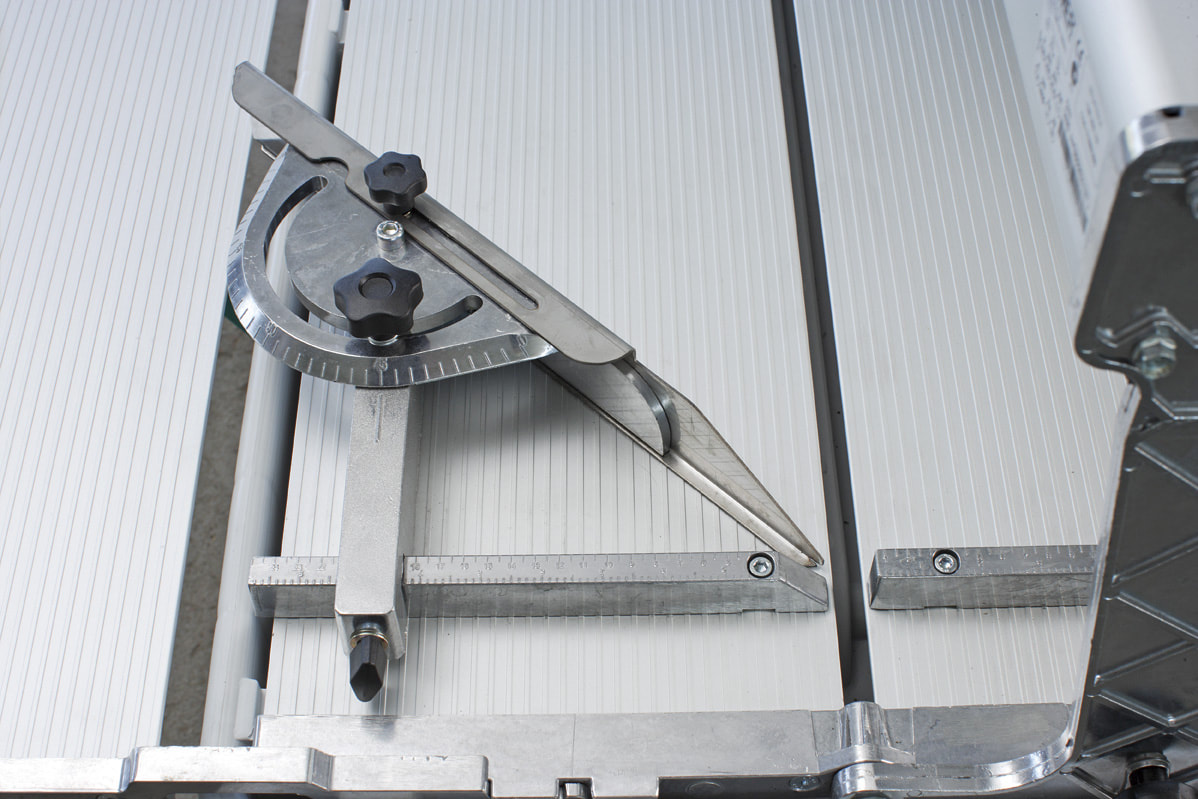 Combicut 200 Overhead Rail Saw: Protractor